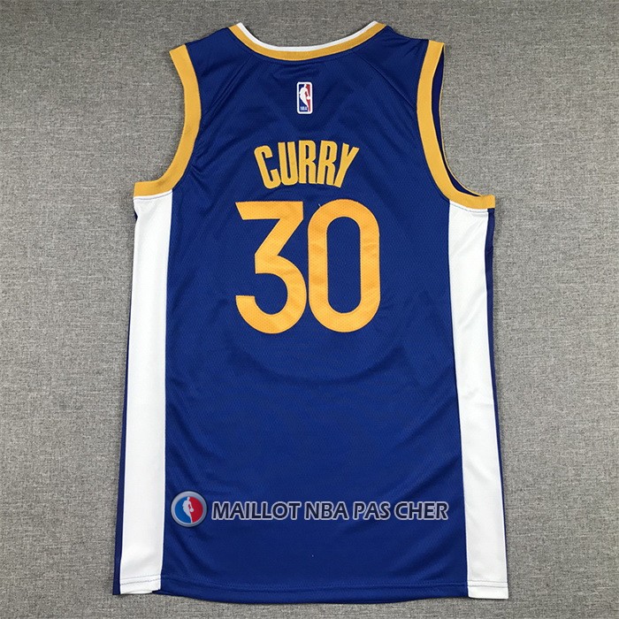 Maillot Golden State Warriors Stephen Curry NO 30 Icon 2022-23 Bleu